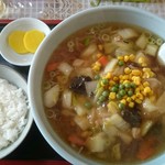 かっぱ飯店 - 半ライス・広東麺