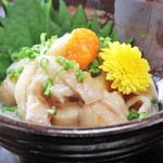 Jidori Dainingu Goyururian - 絶品　鶏皮ポン酢