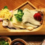 千寿亭 - 冷し素麺　天ぷら付　1,050円