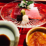 銀座 しのはら - 鮪、寒ブリ、ハリイカ