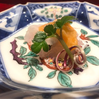 銀座 しのはら - 鯛、キャビア、くちこ