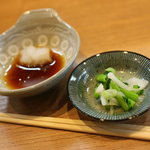 むさしや - ポン酢・漬物