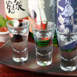 You can taste and compare over 50 carefully selected types of sake!!