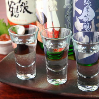 厳選した50種以上の日本酒が飲み比べできます!!
