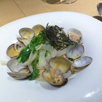 MOTORA  - 有明産活き浅利と赤からし菜のボンゴレビアンコスパゲッティ