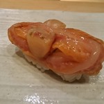 鮨 原正 - 握り　赤貝紐　※海老の代替料理