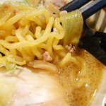 麺武虎龍 - 味噌ラーメンのアップ