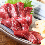 熊本县产马肉的红肉刺身&肝脏刺身
