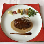 モナリザ - 加賀レンコンで包んだ能登の七面鳥のパテ 茸のピューレ