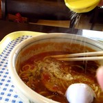 ラーメン ビギン - 味変！粉チーズ