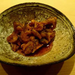 蓮 - 鮎を細切りにしたかき揚げ、甘みが少ない鼈甲餡、山葵