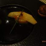 エル ブランシュ - サロマ産帆立貝とリンゴのキャラメリゼ