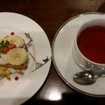 フタツボシ　カフェ - ランチにつけたデザートとドリンク