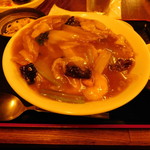 一条まるふじ - 中華丼定食　６５０円