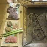 しゃくなげ荘 - 囲炉裏焼き