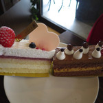 パティスリー シュクレ - （左から）いちごみるく、キャラメル・モカ