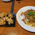 そらいえ - ホルたれめし＋から揚げ：850円＋480円