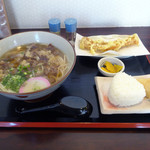 ツルル - 「肉セット」780円＋手延べ五島麺（150円）