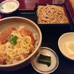 銀座 蕎麦庫 - カツ丼蕎麦セット