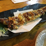 梅田芝田1丁目まぐろや - 穴子天ぷら、サクッと歯ざわり&タレも美味