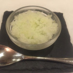 レストラン・サカキ - 紫蘇とレモンのグラニテ 2017.2