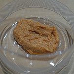 三谷 - 北海道余市産の鮟肝　満寿泉 オーク樽熟成 貴醸酒　を合わせて