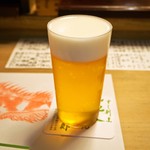 英ちゃん冨久鮓 - 生ビール