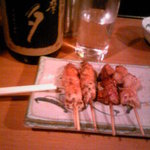 炭火焼 鳥つね - つくね、皮、薩摩七夕