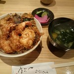 しおや - 天丼(1000円)