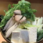 小料理 石蕗 - ボリューミーな野菜類　言えばもっと爆量に…(^^;)