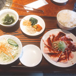 Yakiniku Gyuu Gyuu - 豚カルビセット　Lサイズ（1190円）【平成29年3月3日撮影】