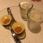 ヴォーロ・コズィ - レモンのグラニテ、ホワイトチョコレートにキャラメル