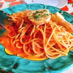 スパッカ ナポリ - ワタリガニとトマトのスパゲッティー二
