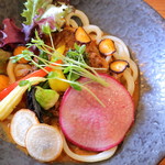 侍.うどん - 一期一会の「侍.カレーうどん」　＋野菜増し