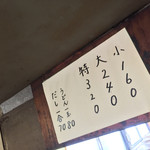 宮川製麺所 - 宮川製麺所(香川県善通寺市中村町)メニュー ※前回訪問