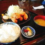地魚料理　信 - カキフライ定食 1,200円