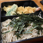 更科丸屋 - 天ざる(並) 980円。