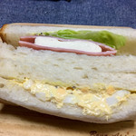 杜のパン屋 - 初めて買ってみた「サンドイッチ」の「ハムチーズサンド」！！