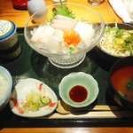 和乃食はねや - ランチメニューの刺身膳
