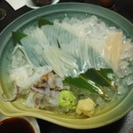 和乃食はねや - 生きたスルメの刺身