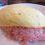gokoku - 明太子オムライス！ 明太子ライスに玉子2個(牛乳・チーズ入り)のオムレツを載せたものです。