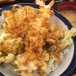 Tendon Tenya - 天丼にふきのとう追加。