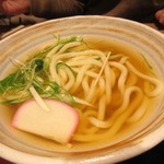 難波千日前 釜たけうどん - かけうどん状態