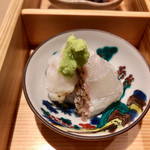 きなり - 豆皿いろいろおつまみ盛り 九種から、宇和島産真鯛。