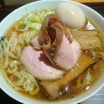 麺 みつヰ - 醤油手もみ麺 大盛り 味玉チャーシュートッピング