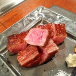 鉄板焼き いわ倉 - 群馬県産和牛A5ランク赤身肉（前足）
