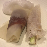 南国酒家 原宿本店 - 海の生ハムと野菜のライスペーパー揚げ