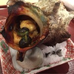 鮨 けん - サザエつぼ焼き 大きい！