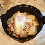 かどや - 肉豆腐 玉子付き