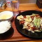 中華あんかけ専門店 桃仙人 - 日替わり定食 ホイコーロー定食860円